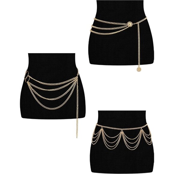 Stunning Multi-Layer Alloy Waist Chains for Women - Perfect Beach Jewelry - Picture 2 of 6